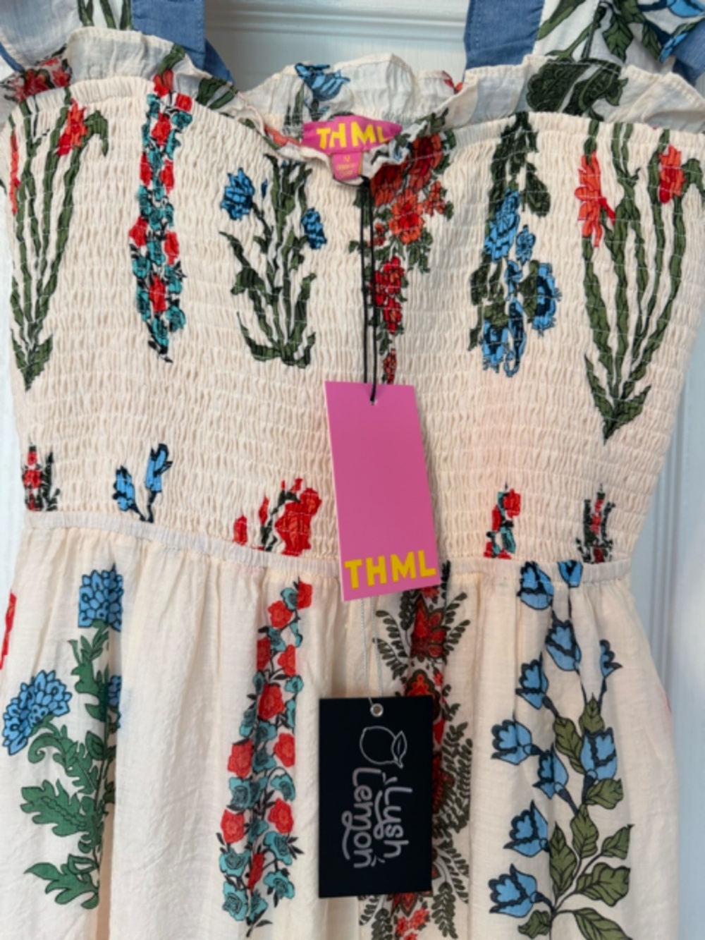 THML Smocked Floral Dress - Picture 3 of 5